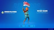 If you've purchased the Victory Colors emote, you will receive free V-Bucks (Image via Epic Games)